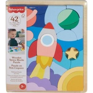 Fisher Price Puzzle drewniane 42 elementy Kosmos 13990742 194735241750