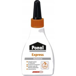 UHU Ponal Holzleim Express, Flasche mit 60g, 9H PN12X 14031884 4015000074230