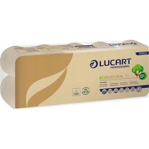 DGA OPTIMA Lucart EcoNatural 10 - Papier toaletowy, 2 warstwy, celuloza Fiberpack  10 rolek 14032445 8005892346061