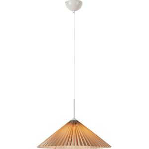 Lampa wisząca Markslojd Markslojd Plisado 108710 lampa wisząca zwis 1x40W E27 beżowa/biała 14049526 7330024611719