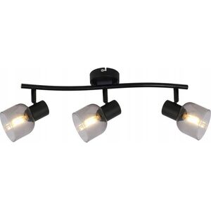 Lampa sufitowa Markslojd Reality Judy 835503-02 listwa plafon lampa sufitowa spot 3x40W E14 płomienna czarna 14105023 5903205001023