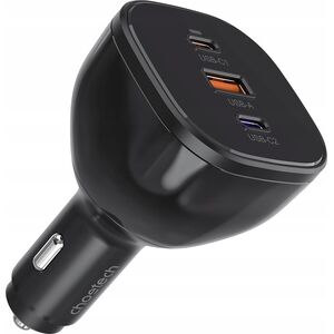 Ładowarka Choetech Ładowarka Choetech TC0024 samochodowa 160W 2x USB-C PD 3.1 1x USB-A - czarna 14127410 6932112106216
