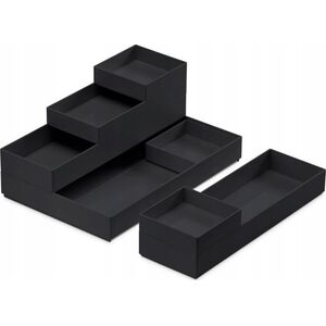 Moxom Zestaw pojemników MOXOM Modular Trays, 250x170x65mm, 7 szt., czarny 14133431 5902541600525