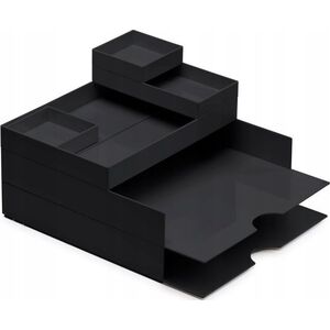 Moxom Zestaw pojemników MOXOM Modular Desk Set, 320x260x60mm, 6 szt., czarny 14133453 5902541620820