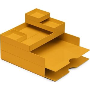 Moxom Zestaw pojemników MOXOM Modular Desk Set, 320x260x60mm, 6 szt., żółty 14133454 5902541620837