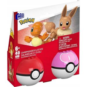 Figurka Mattel MBL POKEMON POKEBALL CHARMANDER I EEVEE JCR81 W3 14157536 194735275335