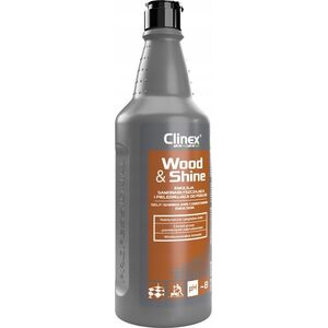 Clinex Emulsja CLINEX Wood&Shine, samonabłyszczająca i pielęgnująca podłogi, 1l 14168662 5907513275336