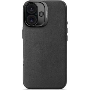 Decoded Decoded Leather Backcover - skórzana obudowa ochronna do iPhone 16 kompatybilna z MagSafe (black) 14265484 8721145001142