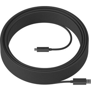 Kabel USB Logitech USB-A - USB-C 10 m Czarny (939-001799)