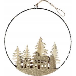 Dekoracja świąteczna Home Styling Collection Dekoracja świąteczna z LED do zawieszenia, Ø 20 cm