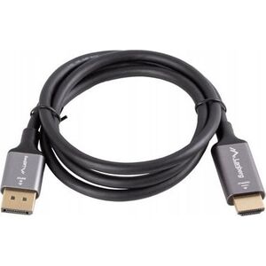 Lanberg Kabel adapter Lanberg Displayport (M) -> HDMI (M) 1M 4K czarno-srebrny