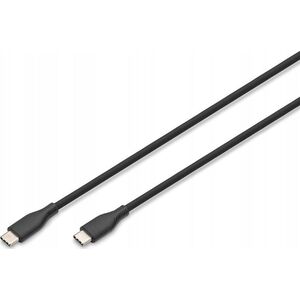 Kabel USB Digitus Digitus USB-C 2.0 (ST-ST) 1m Ladekabel Silikon 60W Schwarz
