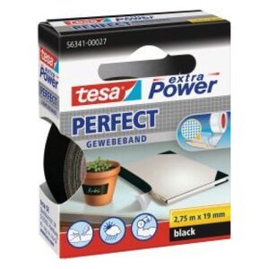 Tesa tesa extra Power Perfect Gewebeband 2,75m 19mm schwarz 10246828 4042448043993