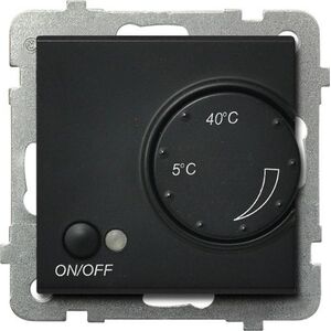 Ospel SONATA Regulator temperatury /czujnik napowietrzny/ czarny metalik RTP-1RN/m/33 - RTP-1RN/m/33 4197434 5907577461201