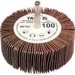 Yato Ściernica listkowa trzpieniowa P60 80 x 30 x 6mm YT-83372 3062900 5906083833724