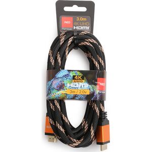 Kabel Opticum HDMI - HDMI 3m pomarańczowy (27950)