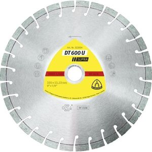 Klingspor tarcza diamentowa segmentowa 350mm x 3,0mm x 25,4mm DT600U, Beton Zbrojony (325195) 6665148 4014855217861