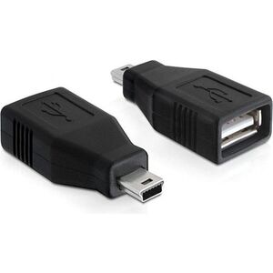 Adapter USB Delock miniUSB - USB Czarny  (65277) 404767 4043619652778