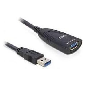 Kabel USB Delock USB-A - USB-A 5 m Czarny (83089) 459745 4043619830893