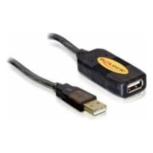 Kabel USB Delock USB-A - USB-A 5 m Czarny (82308) 530698 4043619823086