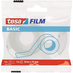 Tesa Taśma biurowa tesafilm® BASIC 33m x 15mm + dyspenser (58549-00000-00) 708981 4042448262356