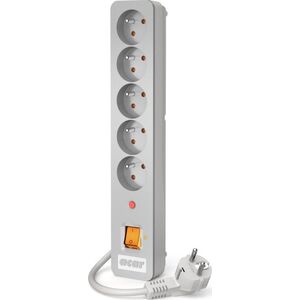 Listwa zasilająca Acar X5 przeciwprzepięciowa 5 gniazd 5 m szara (W0187) 757787 5904743525934