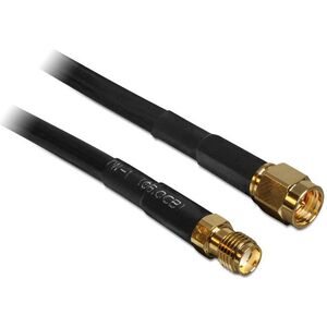 Kabel Delock Antenowy (F) 2m czarny (88443) 760515 4043619884438