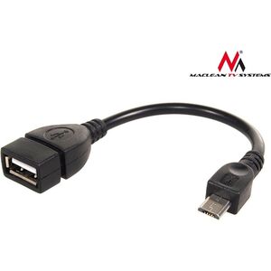 Adapter USB Maclean microUSB - USB Czarny  (MCTV-696) 764086 5902211100850