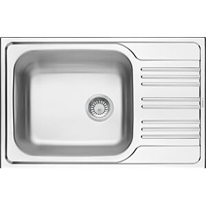 Zlewozmywak Deante  1-komorowy Xylo z ociekaczem 50 x 78cm stalowy (ZEX_011B) 764956 5908212034224