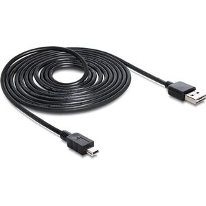 Kabel USB Delock USB-A - miniUSB 3 m Czarny (83364) 748220 4043619833641