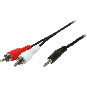 Kabel LogiLink Jack 3.5mm - RCA (Cinch) x2 1.5m czarny (CA1042) 792168 4052792008760
