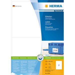 Herma Etykiety Premium A4, białe, papier matowy, 200 szt. (4628) 785354 4008705046282