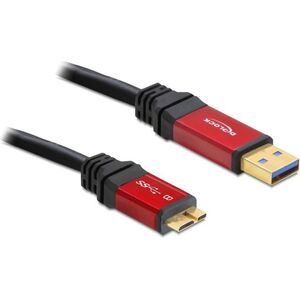 Kabel USB Delock USB-A - microUSB 3 m Czerwony (82762) 784332 4043619827626