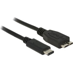 Kabel USB Delock USB-C - microUSB 0.5 m Czarny (83676) 826822 4043619836765