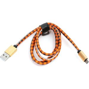 Kabel USB Platinet USB-A - microUSB 1 m Pomarańczowy (PUCLC1O) 1021636 5907595433259