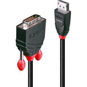 Kabel Lindy DisplayPort - DVI-D 3m czarny (41492) 973170 4002888414920