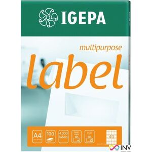 Igepa Etykieta samoprzylepna 70,0X37,0 IGEPA - etk4809 1085478 4026343004976