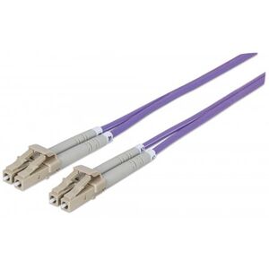 Intellinet Network Solutions Patchcord światłowodowy LC/LC OM4 50/125um Duplex Multimode, 1m, fioletowy (750875) 1114149 766623750875