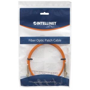 Intellinet Network Solutions Patchcord światłowodowy LC/LC OM1 62,5/125um Duplex Multimode 3m, Pomarańczowy (471220) 1114164 766623471220