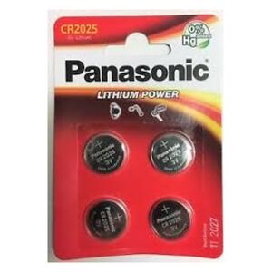Panasonic Bateria Lithium Power CR2025 4 szt. 1132624 5410853059035
