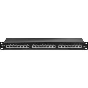 Lindy Cat.6 Patchpanel 24p STP 1HE Schwarz 24 Ports 1 HE, Gbit - 25990 1199384 4002888259903