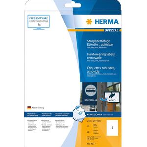 Herma Etykiety foliowe 210x297mm (4577) 1349649 4008705045773