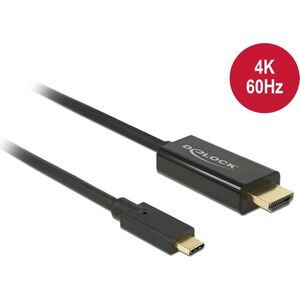 Kabel USB Delock USB-C - HDMI 3 m Czarny (85292) 1436954 4043619852925