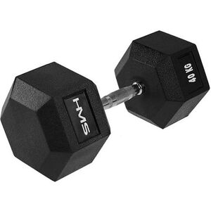 HMS hantel Hex Pro gumowany 1 x 40 kg 1470396 5907695518207