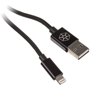 Kabel USB SilverStone USB-A - Lightning 1 m Czarny (SST-CPU03J-1000) 1638305 4710007224915