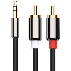 Kabel Libox Jack 3.5mm - RCA (Cinch) x2 1.5m srebrny (LB0092) 1677224 5902689074349