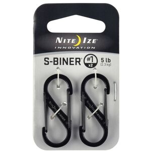 Nite Ize Karabińczyk S-Biner Dual #1 stal nierdzewna czarny 2 szt (SB1-2PK-01) 1682977 94664008373