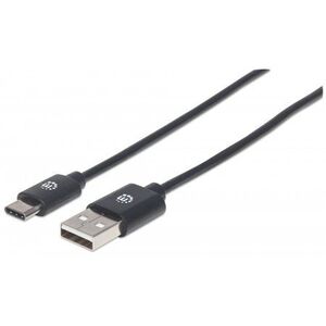 Kabel USB Manhattan USB-A - USB-C 0.5 m Czarny (354912) 1770824 766623354912