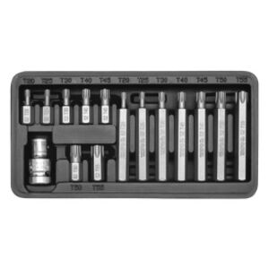 Yato Końcówki wkrętakowe Torx T20-T55 15szt. YT-0411 3021579 5906083904110