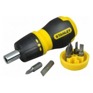 Stanley Wkrętak z wymiennymi końcówkami i grzechotką Multi-Bit + 6 końcówek 66-358 3046921 3253560663582